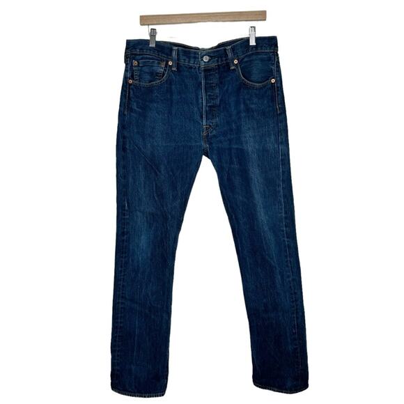 Levi’s 501 Original Fit Straight Leg Jeans Denim Pants Men's Size 34 - Picture 1 of 13